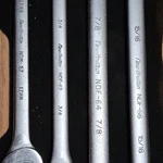 4 New Britain Wrenchs Pristine Condition.. Pre WW2 Era NDF-829/16 & 1/2. Fixed Price $50.00.