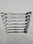 Snap-on Tools Pc Sae 12 Pt Ratcheting Wrench Set 3/8" 3/4" Model: SOEX707. Fixed Price $218.66.