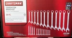 Craftsman 26 Piece Combination Wrench Set 12PT Point Metric 9 13270. Fixed Price $89.99.