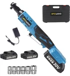 Spicimomo Electric Ratchet Wrench Set W/2 Batteries 20V 2.0AH High Torque Power. Fixed Price $69.99.