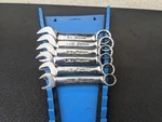 #BN457 Snap-on 12 Pt Piece 7/16"-3/4" Midget Combination Wrench Set OXI706B. Fixed Price $189.95.
