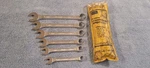 Vintage Sears 6 Piece Combination Wrench Set #4390 Japan. Fixed Price $20.00.