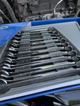Blue-point BLPCWS711B 11-PIECE Sae Combination Wrench Set Chrome Finish. Fixed Price $110.00.