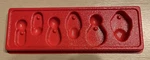 Snap-on Storage Tray For Item #106TMCO (6 Pc 1/4" Open-end Crowfoot Wrench Set). Fixed Price $20.00.