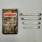 Vintage Craftsman Usa 4PC Ignition 6 Pt Box End Wrench Set -v- 4379. Fixed Price $42.99.