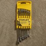 Stanley 6 Piece Metric Combination Wrench Set 10MM-15MM 85-928 Polished Chrome. Fixed Price $15.95.