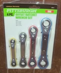 Pittsburgh 4PC Sae Offset Ratchet Wrench #68834. Fixed Price $19.79.