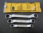 Vintage Sears 3PC Sae Short Offset Box End Wrench 4351 Made Japan. Fixed Price $49.95.