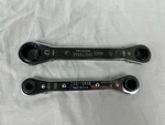 Set Of 2PC Craftsman All One Ratcheting Wrench 42602 & 42603 Rare Used Usa. Fixed Price $42.42.