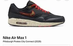 Men's Size 6.5 M/8 W Nike Air Max 1 Pittsburgh Pirates City Connect 2026. Fixed Price $185.00.