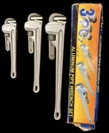 New Set Of 3 Pipe Wrenches Pittsburgh 24" 18" 14" Pro Heavy Duty Aluminum. Fixed Price $50.99.