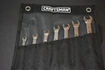 New In Roll Up Pouch Craftsman Comb. Wrench Set - Sae Made Usa 7 Pieces. Fixed Price $23.25.