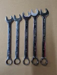 Lot Of 5 Husky Sae Open Closed End Polished Combination Wrenchs Chrome Vanadium. Fixed Price $19.99.