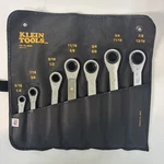 Klein Tools 68222 Ratcheting Box End Wrench Set 7-PIECE Sae W/ Carry Pouch New. Fixed Price $74.95.
