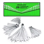Swanlake 26PCS Combination Wrench Set With Roll-up Pouch, Metric A.... Fixed Price $33.60.