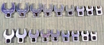Craftsman U.s.a. (18) Pc. 3/8" Drive Metric & Sae Crow Foot Wrench Set. Fixed Price $59.95.