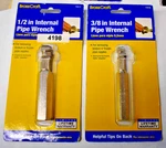 (2) Brass Craft Internal Pipe Wrench's T417 (1/2") & T416 (3/8"). Fixed Price $8.75.