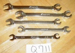 Snap-on Tools Piece Sae. Open End Flare Nut Wrench Set RXS605B. Fixed Price $165.00.