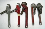 Lot Of 5 -ridgid E-110 E-12 Ffset Hex Jaw Pipe & No Wrenches. Fixed Price $199.95.