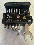 Powerbuilt 7 Piece Stubby Metric Combination Wrench Set 10MM - 18MM. Fixed Price $25.00.