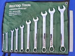 Maxtop Tools: 10PC Metric Combination Wrench Set 6MM-27MM. Mirror Polish. Fixed Price $28.00.