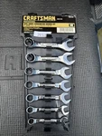 Sears Craftsman Usa Nos 7PC Stubby Short Combination Wrench Set Vv 44101 Raised. Fixed Price $129.00.