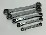 Matco Tools Usa (1 Armstrong) 5PC Sae 1/4-7/8" Ratcheting Double Box End Wrench. Fixed Price $65.99.