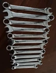 Husky Wrench Set (12-PIECE) Metric Combination Chrome Alloy Steel Sz 6MM To 17MM. Fixed Price $38.00.