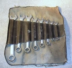 Vintage 8 Pc Billings Vitalloy Combination Wrench Set 1109-7/16 To Holder. Fixed Price $39.99.