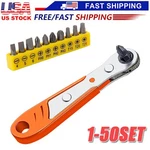 Ratcheting Right Angle Screwdriver Hex 90 Degree Offset + 10PC Bits Set!. Fixed Price $92.75.