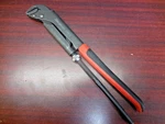 Snap On Tools PWZ2A 17" Red Black Soft Grip Handle Pliers Wrench. Fixed Price $85.00.