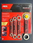 Skil Secure Grip Black/red 6-POINT Box End Self Tightening Wrench Set. Fixed Price $14.95.