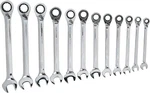 12-PIECE Metric Reversible Ratcheting Wrench Set Point, Durable & Versatile. Fixed Price $260.99.