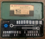Vintage Great Neck 1/4", 3/8", & 1/2" Drive Socket Wrench Combination Set. Fixed Price $49.91.