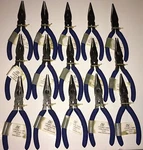 Lot Of 15 Cta 5-1/4" Long Nose Pliers, Spring Loaded With Cushion Grip No. A893B. Fixed Price $27.99.