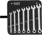 68400 Sae Combination Wrench Set, Open And Box End, 7 Piece. Fixed Price $118.99.