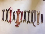 12 Wrench Tool Lot Ford, Indestro, Farm-tractor, Herbrand, Alligator, Etc. Fixed Price $25.50.