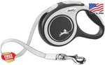 Flexi New Comfort Tape Retractable Dog Leash Small 16FT 33LBS Grey. Fixed Price $36.99.