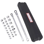 27PCS Extra Long Flex Head Ratcheting Wrench Set 8-22MM Socket 14 19MM. Fixed Price $52.69.