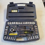 Vtg Stanley Socket Ratchet Screwdriver Set Sae Metric 1/4 & 3/8 Tools 85-890. Fixed Price $55.00.
