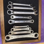 Ratcheting Wrench Set Of 9 Stanley ,easco ,dunlap Mix Size. Fixed Price $65.00.
