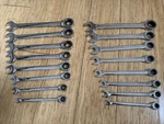 Gearwrench 16 Piece Ratcheting Combination Set Metric & Sae. Fixed Price $69.95.