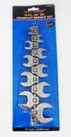 10PC Cal-hawk 3/8" Drive Fully Polished Crowfoot Ratchet Wrench Sae ACWCF10. Fixed Price $27.99.