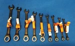 Proto JSCR-9S-TT Combo Wrench Set, Steel, Chrome, Standard. Fixed Price $350.00.