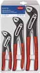 Knipex 3 Piece Pipe Wrench & Water Pump Plier Set (part No. 20 07 US1). Fixed Price $138.39.
