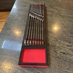 Snap On SOEXMET01FBR 7-25MM Flank Drive + Metric Wrench Set In Foam New. Fixed Price $1249.95.