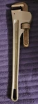 Master Mechanic 213216 Steel Pipe Wrench With 3" Maximum Jaw Capacity, 18". Fixed Price $33.45.