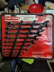 Craftsman 47239 Sae Piece Combination Wrench Set Polished Chrome Finish. Fixed Price $39.95.