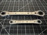 2PC Lot Of Proto Ratcheting Box-end Wrenches Made Usa. Fixed Price $19.99.