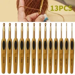 13PCS Ergonomic Crochet Hooks Set Soft Grip Handle Alloy Knitting & Weaving Tool. Fixed Price $12.82.